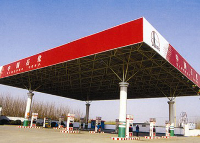 桂平中石化加油站网架